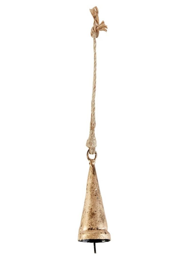 47th & Main Rustic Hanging Bells Gold Vintage Bell for Décor, XX-Small, Cone - Image 1